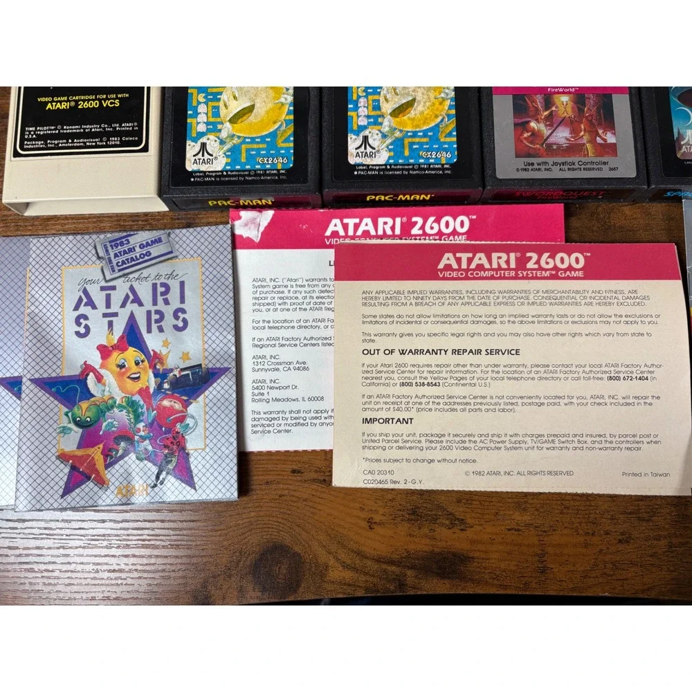 Atari 2600 Darth Vader Console Set- Games- Joysticks-‎ Original Matching Box